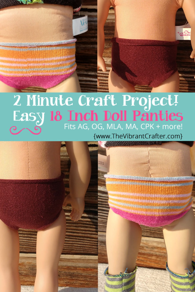 DIY 18 Inch Doll Panties