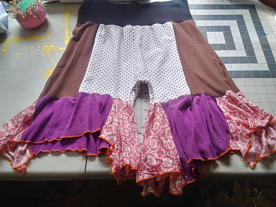 Upcycled clothing - bloomer shorts
