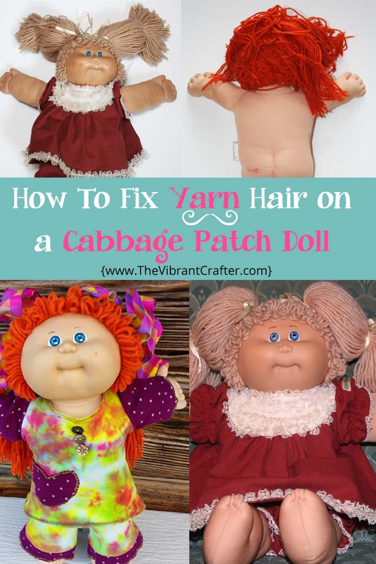 Yarn hair cabbage patch on sale dolls