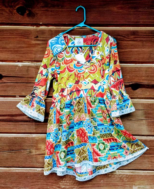 upcycled tunic dress