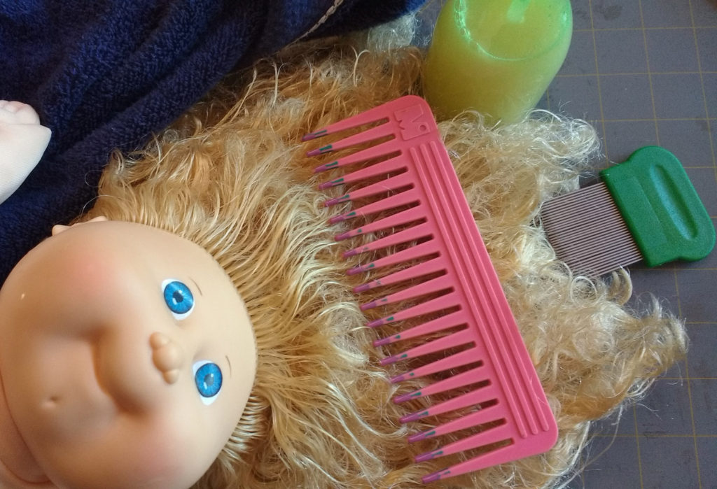 How To Straighten doll hair